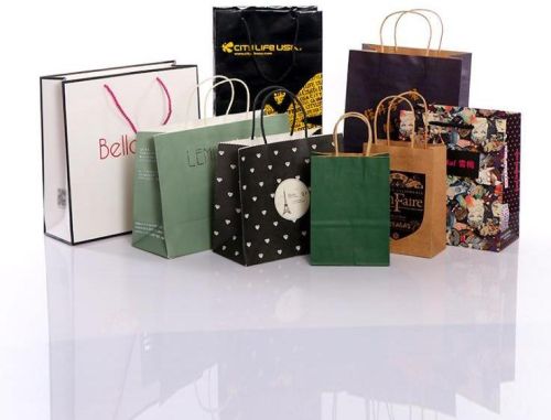 Designer Paper Bag, For Gift Packaging, Shopping, Pattern : Plain, Printed