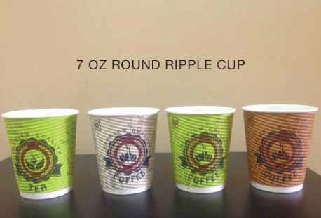 Round Paper Ripple Coffee Cups, For Beverages, Feature : Eco Friendly, Light Weight