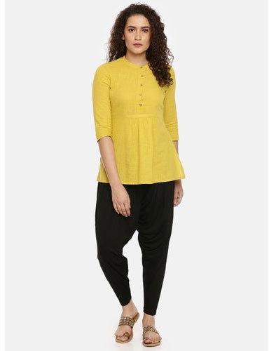 Plain 95 % Viscose 5% Spandex Ladies Black Dhoti Salwar, Feature : Comfortable, Easily Washable