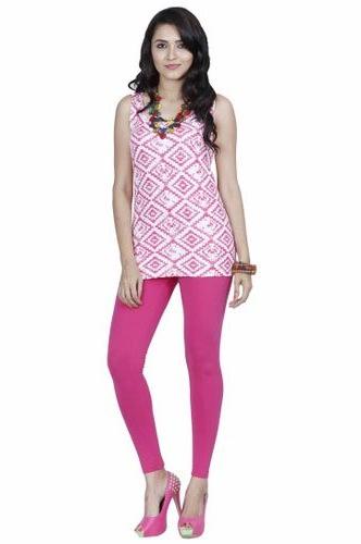 Ladies Fuschia Pink Ankle Length Leggings, Size : M, XL, XXL