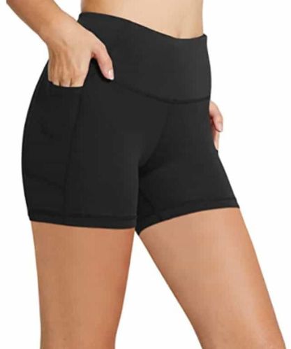 Plain Linen Ladies Yoga Shorts, Size : Multisize