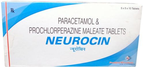 NEUROCIN Paracetamol & Prochlororperazine Maleate Tablets, Grade : Medicine Grade