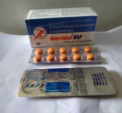 NEUROMOL DSP Serratiopeptidase, Diclofenac Potassium & Paracetamol Tablets