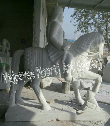 Vajpayee Marble Maharana Pratap Statue, Color : White