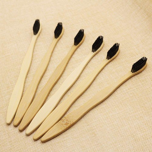 Cal Care Soft Bristle Bamboo Toothbrush, For Cleaning Teeth, Packaging Size : 10 Piece