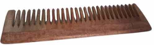 Cal Care Wooden Comb, Color : Brown