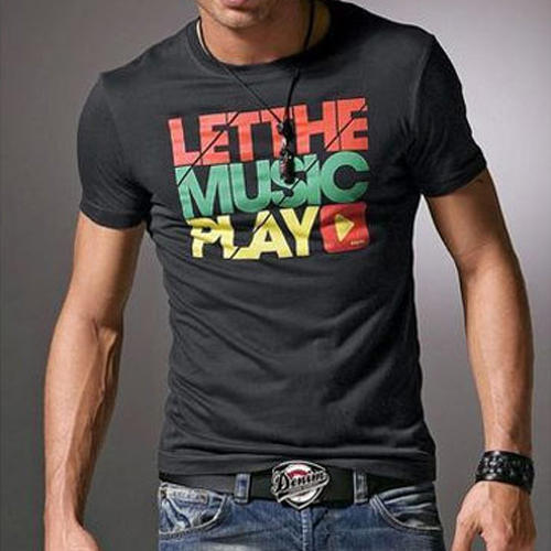 Mens Round Neck T Shirt, Size : L, XL, XXL
