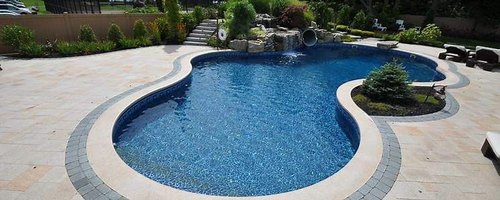 Polished Concrete Swimming Pool, View Type : 3D, 4D, 5D