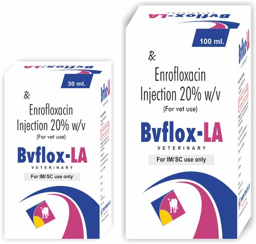 BVFLOX Enrofloxacin Injection, For Clinical, Packaging Size : 30 Ml