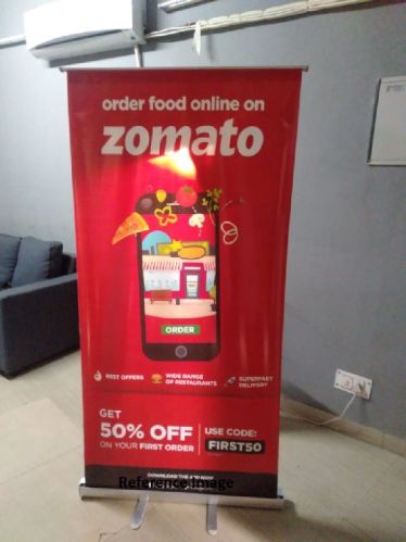 Roll Up Standee, Color : Silver