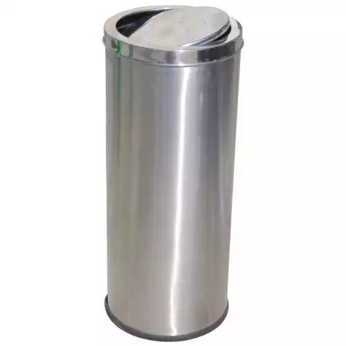 24X10 Inch Stainless Steel Swing Dustbin