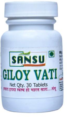 Sansu Giloy Vati Tablets, Packaging Type : Jar