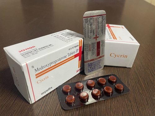 Schiron Cycrin Tablets, For Stop Irregular Bleeding, Withdrawal Bleeding