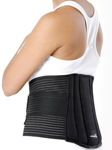 Osteoplast Fabric Elastic Hook Loop Back Support Brace, Size : M, XL, 2XL