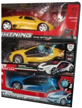 ABS Plastic Kids Remote Control Car, Color : Yellow Blue