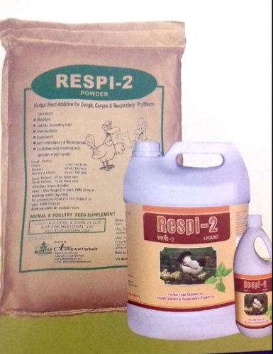 Authgrow Herbal Respi-2 Poultry Feed Supplement, Packaging Type : HDPE Bottle Or Can
