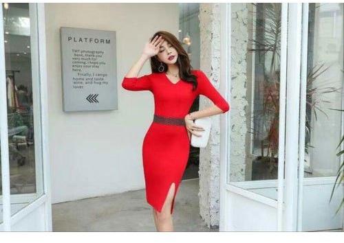 Plain Ladies One Piece Dress, Size : S-XXL