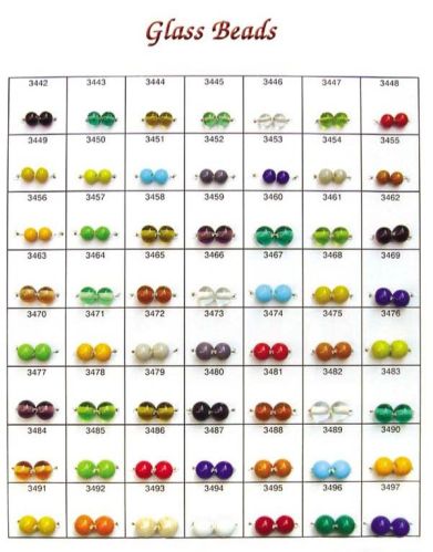 Round Glass Beads, For Garments Decoration, Clothing, Jewelry, Rakhi, Packaging Type : Paper Box