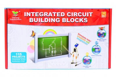 Circuit Building Blocks Toy, Size : 29lx16wx3h
