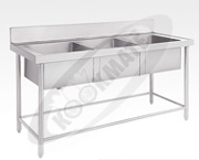 Stainless Steel 304 Food Grade THREE SINK UNIT