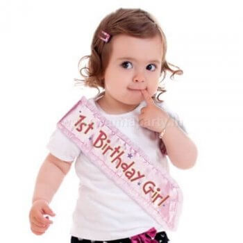 1st Birthday Girl Sash