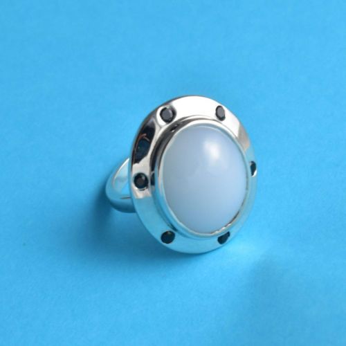Moon Stone Black Onyx Divine Ring, Occasion : Party Wear, Wedding Wear