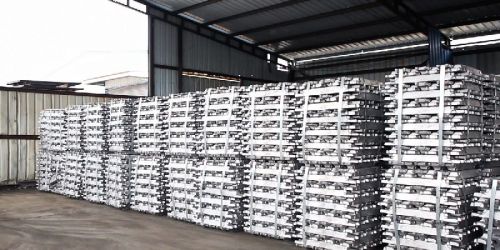 Rectengular Non Polished Aluminium Ingots, Color : Metallic, Silver