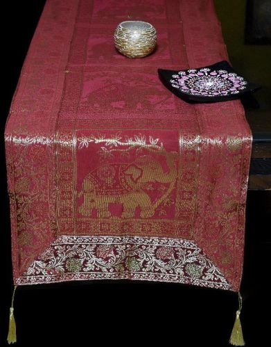 Silk Table Runner, For Centrestrip, Home, Feature : Eco-Friendly, Good Water Absorbent