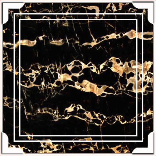 Pickling Black Portoro Marble Slab, For Hotel, Kitchen, Office, Restaurant