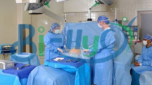 Bi-HyC SSMMS Flexible Caesarean Drape, For Hospital