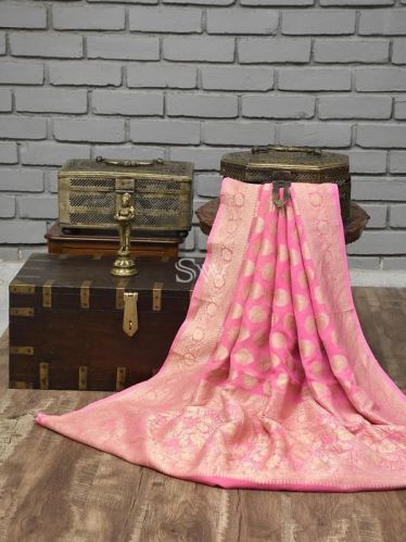 Unstitched Georgette Saree, For Shrink-Resistant, Packaging Type : Packet, Poly Bag