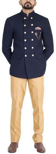 Georgette Embroidered Mens Jodhpuri Suit, Technics : Machine Made