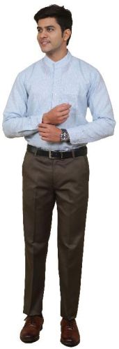 Plain Cotton T010 Mens Trouser, Technics : Machine Made