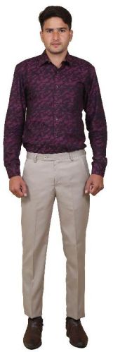 Plain Cotton T014 Mens Trouser, Technics : Machine Made