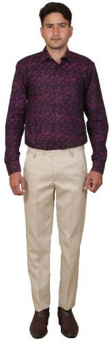 Plain Cotton T09 Mens Trouser, Technics : Machine Made