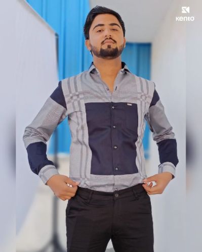 Simple Collar Neck Club Wear Cotton Shirts, For Quick Dry, Eco-Friendly, Breathable, Anti-Wrinkle, Anti-Shrink