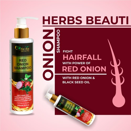 Red Onion Shampoo, Packaging Size : 200 ML