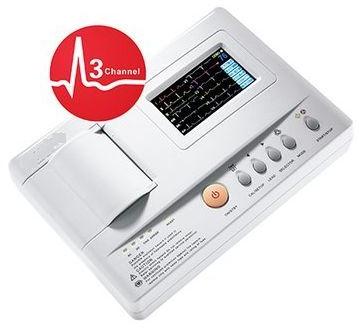 Electric 5-10kg 3 Channel ECG Machine, Voltage : 220V