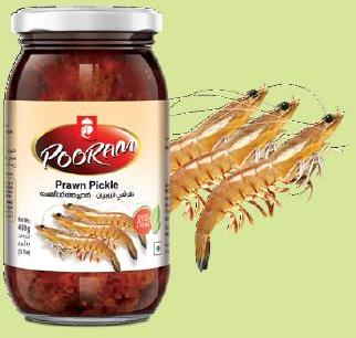 Prawn Pickle, For Home, Hotel, Restaurant, Packaging Type : Glass Bottle, Plastic Bottle, Plastic Pack-Pouch