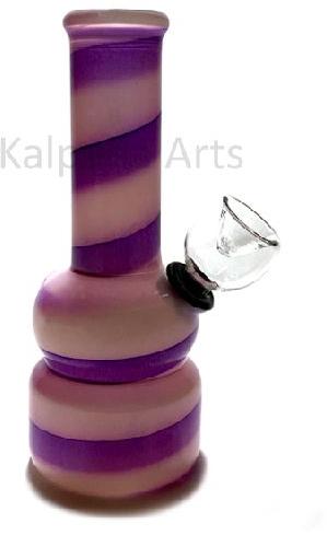 Mini Painted Glass Bong With Down Stem