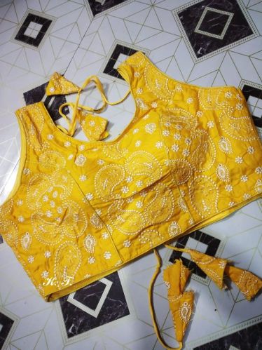 Plain Chiffon Designer Blouse, Size : M, XL, XXL