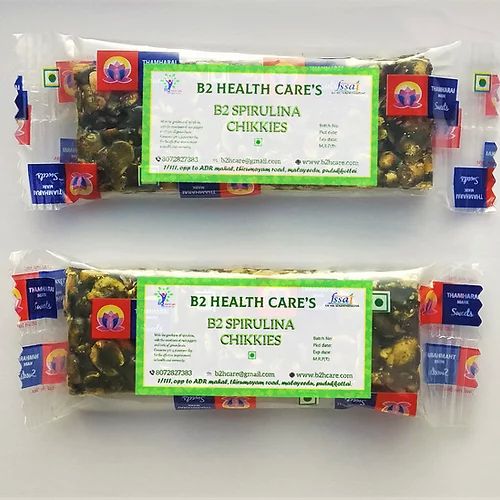 B2 Health Care Spirulina Chikki, Shelf Life : 6months