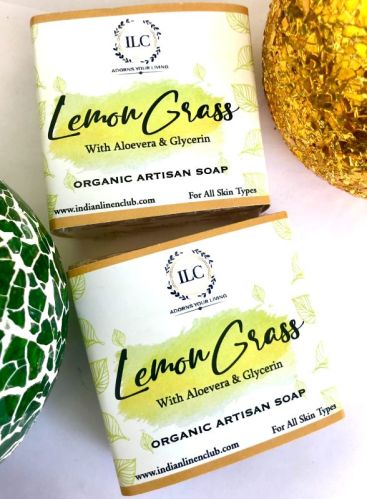 Lemongrass With Aloe Vera & Glycerin Organic Artisan Soap