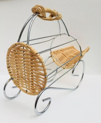 Decor Art Round Iron Vine Bottle Gifting Basket, For Restaurant, Feature : Eco Friendly