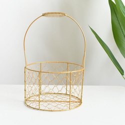 Round Artificial Diamond Basket, For Jewellery Use, Color : Light Blue