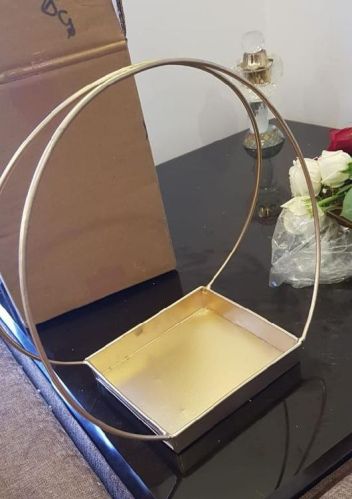 Metal Gifting Basket With Handle, Length : 6inch