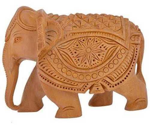 Wooden Elephant Statue, For Garden, Style : Modern