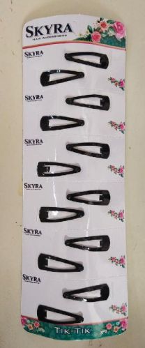 Small Tic Tac Hair Clips, Color : Black