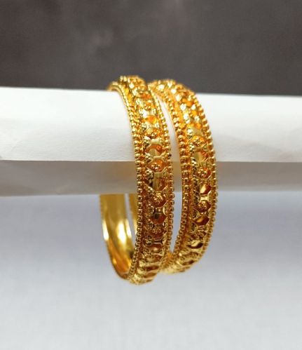 Gold Plated M Design Bangles, Feature : Durable, Fine Finished