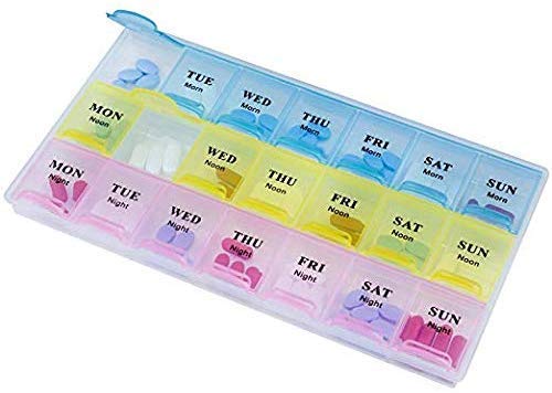 Rectangular Plastic Pill Box, For Storing Medicine, Feature : Perfect Finish, Unique Design